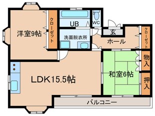 御舟ハイツの物件間取画像